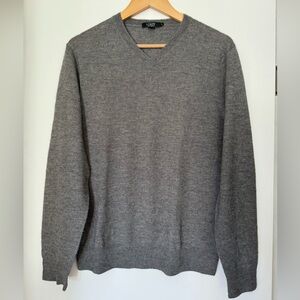 J. Crew Gray V-Neck Sweater